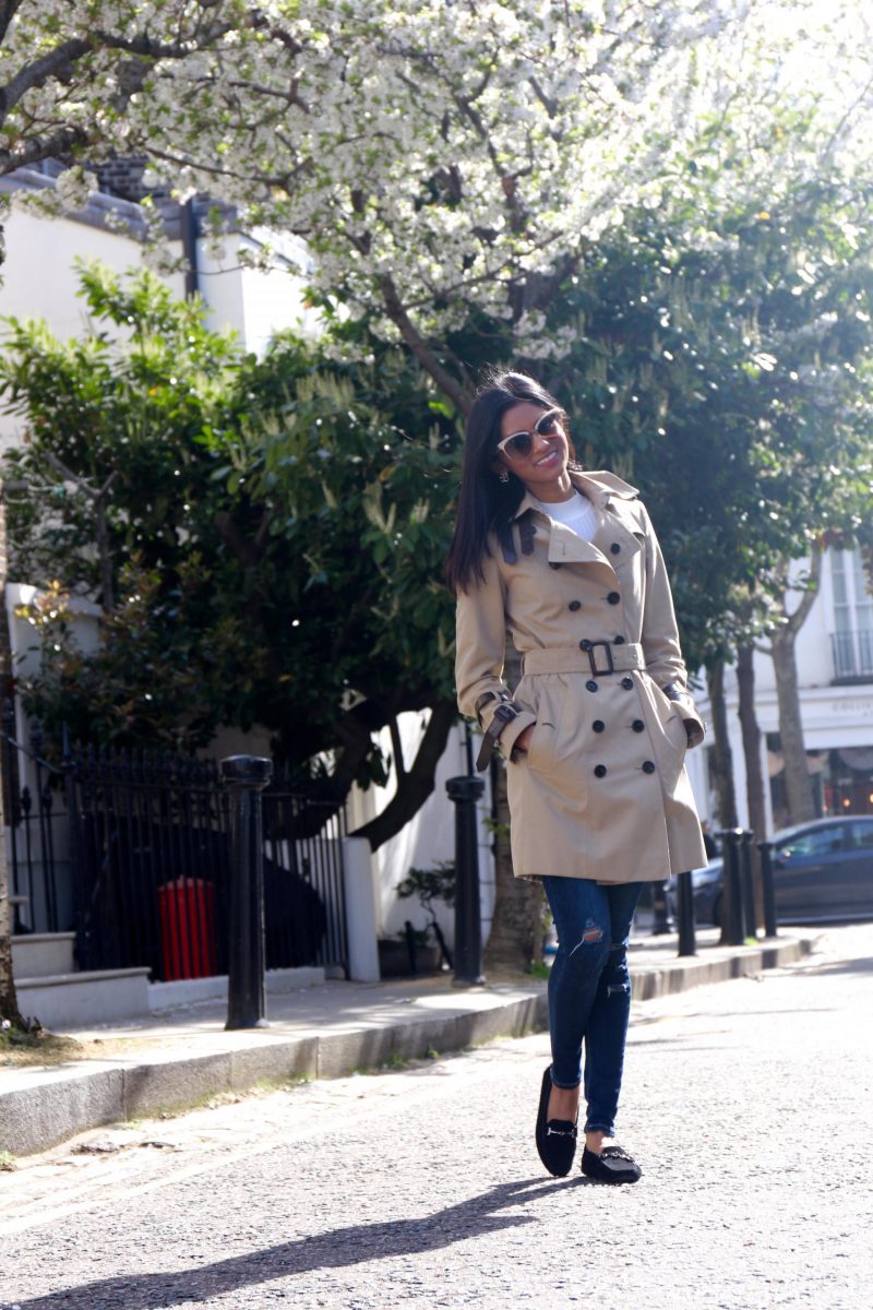 Burberry trench coat outfit